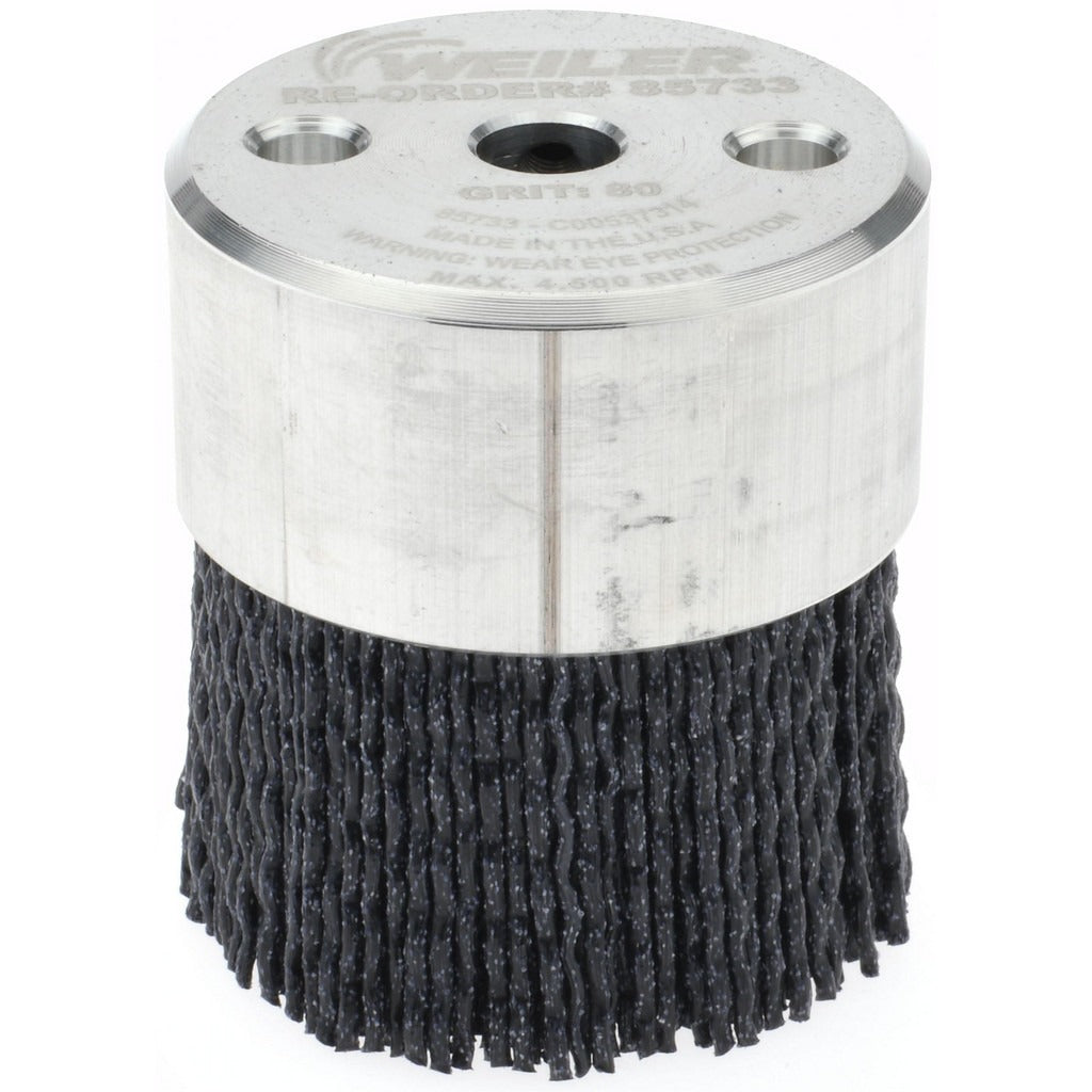 WEILER Weiler 85733 Ceramic Crimped Disc Brush 2 in 80 Grit