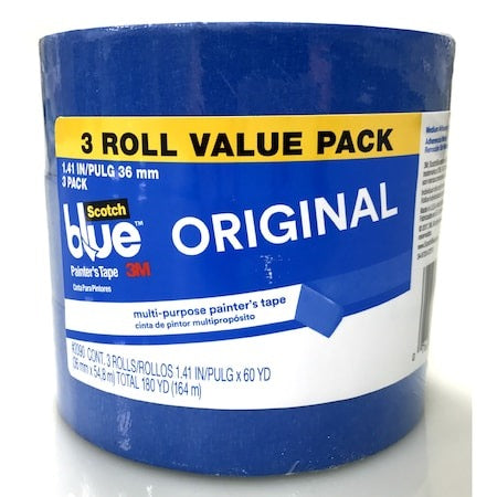 3M 3M 2090-36AP3 Original Painter's Tape (1.41 in x 60 yd, 3 Pack)
