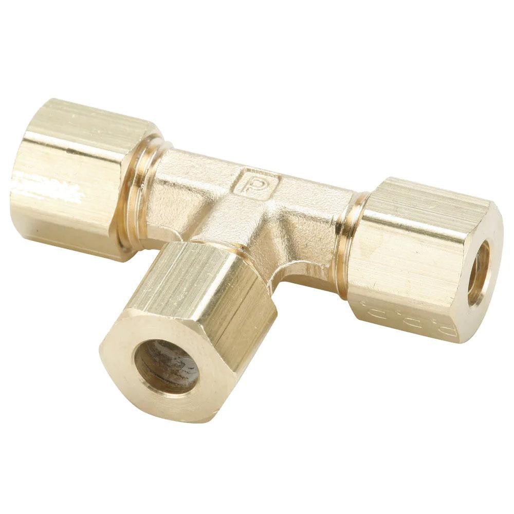 PARKER Parker 164C-6-6-4 Brass Compression Tee Fitting