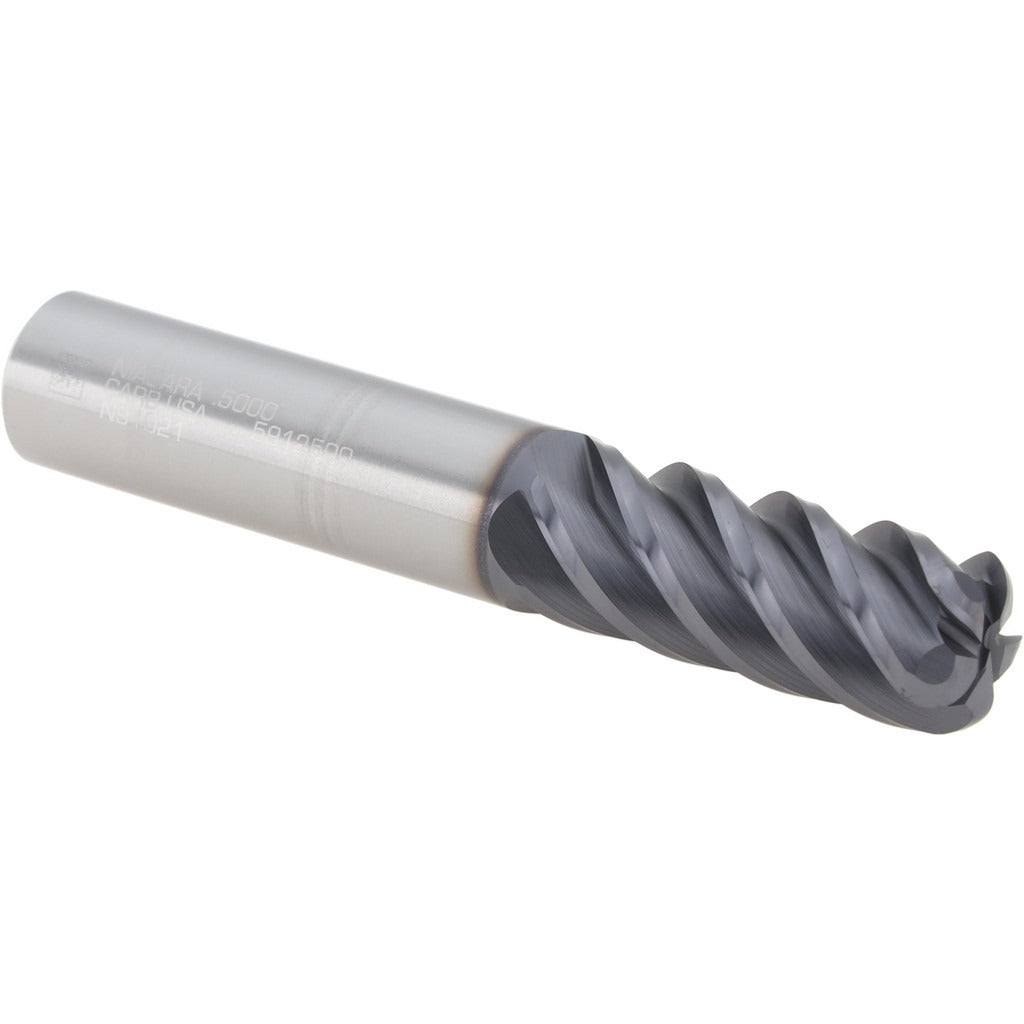 SECO TOOLS Seco 17007038 Corner Radius End Mill 0.5in 5 Flute Carbide