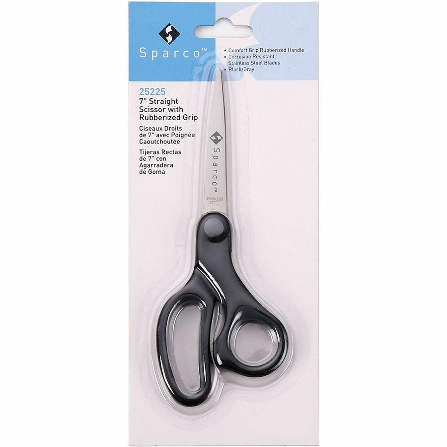 SPARCO Sparco SPR25225 Rubber Grip Scissors 7 in Straight (1 Pack)