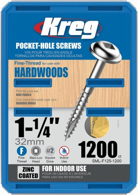 KREG Kreg Tool Company SML-F125-1200 Pocket Hole Screws 1200ct
