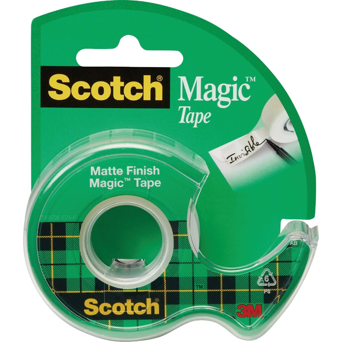 3M Scotch 105 Magic Tape 3/4 X 300 in Invisible Matte
