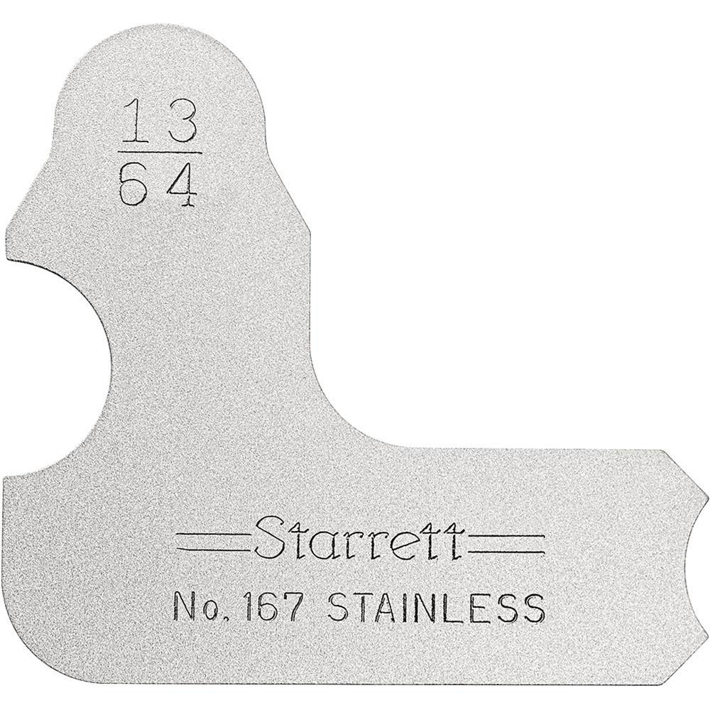 STARRETT Starrett 50633 Radius Gage 13/64 Inch Convex Concave