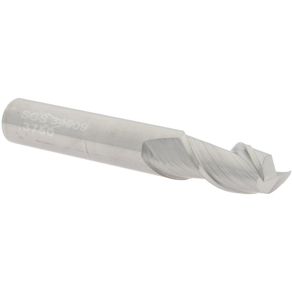 KYOCERA SGS PRECISION TOOLS Sgs 34509 Square End Mill 3/8 Inch 2 Flute Solid Carbide