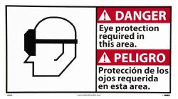 ACCUFORMNMC Accuformnmc DBA2P Eye Protection Required Danger Sign