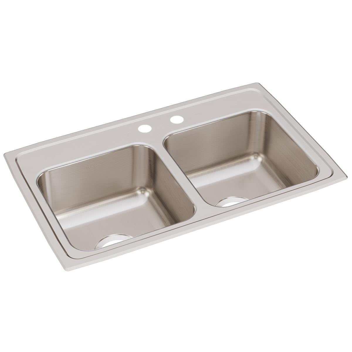 ELKAY Elkay LR2918MR2 Double Bowl Drop-in Sink 29x18 Stainless