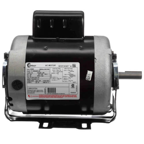 CENTURY MOTORS C666V1 Resilient Base Motor 115/208-230V 3/4HP 1800RPM