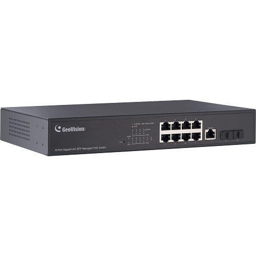 GEOVISION Geovision 140-APOE081-401U 8-port Gigabit Poe Switch