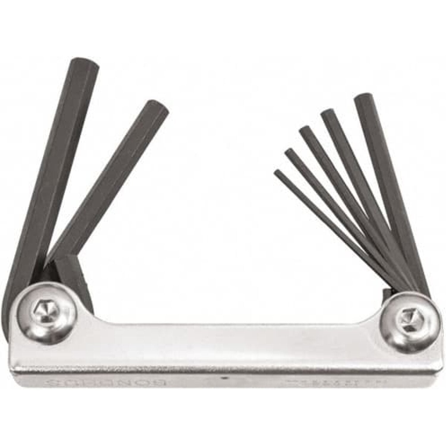 BONDHUS Bondhus 14587 7-Piece Metric Fold-Up Hex Key Set (2mm-8mm)