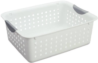 STERILITE Sterilite 16248006 Medium White Ultra Storage Basket