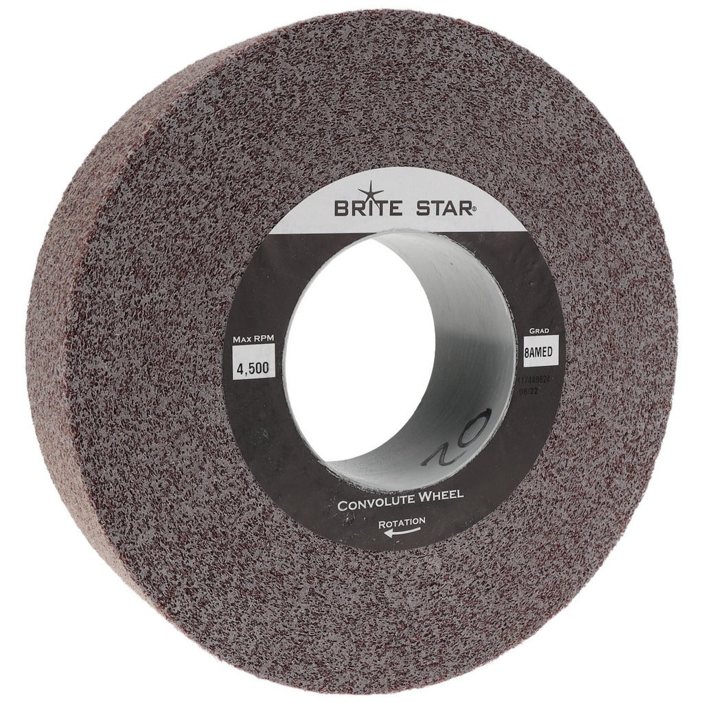 TRU-MAXX Tru-maxx 66261114540 Convolute Deburring Wheel 8 in Aluminum Oxide