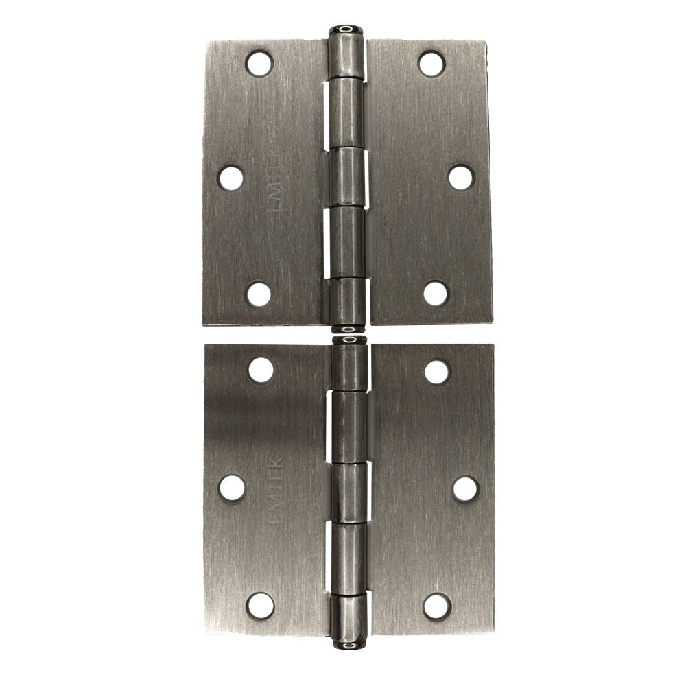 EMTEK Emtek 91013US15 Square Steel Hinge Pair 3.5x3.5 in Satin Nickel