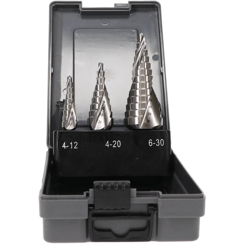 HERTEL Hertel SDD43275056 Step Drill Bit Set 3 Pc Hss
