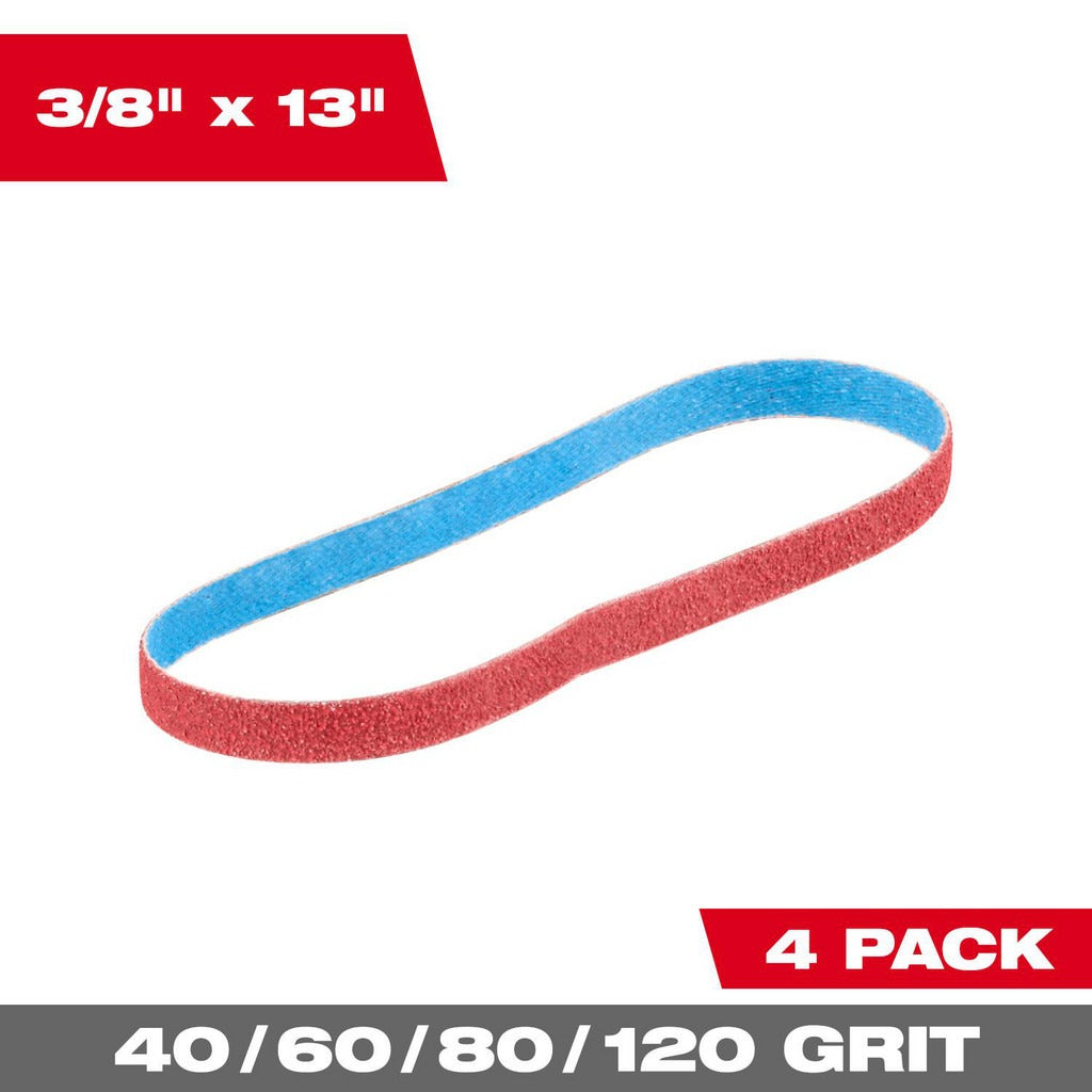 MILWAUKEE Milwaukee Tool 48-80-7000 Abrasive Belt Set 3/8x13 in