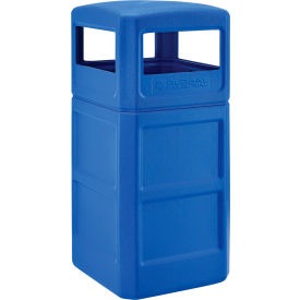 GLOBAL INDUSTRIAL Global Industrial 641414BL 42 Gal Square Waste Receptacle