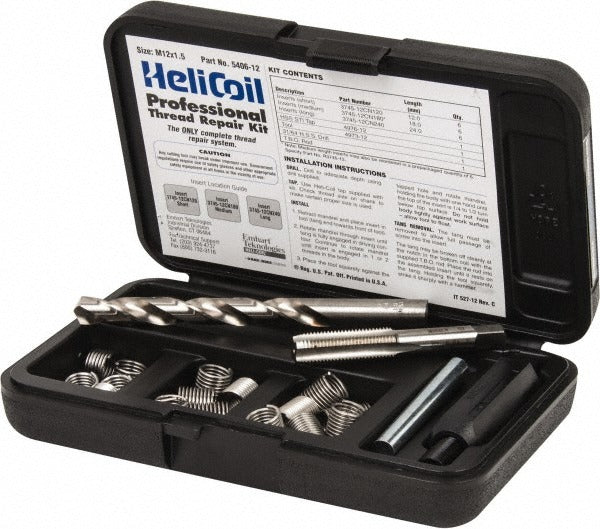 HELI-COIL Heli-coil 5406-12 Thread Repair Kit M12x1.5 18 Inserts