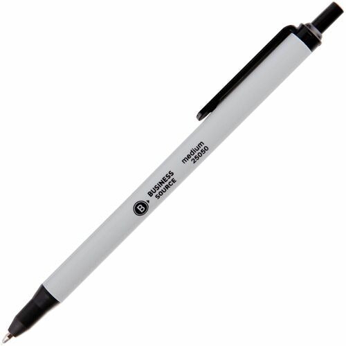 BUSINESS SOURCE Business Source BSN25050 Retractable Ballpoint Pen Dozen