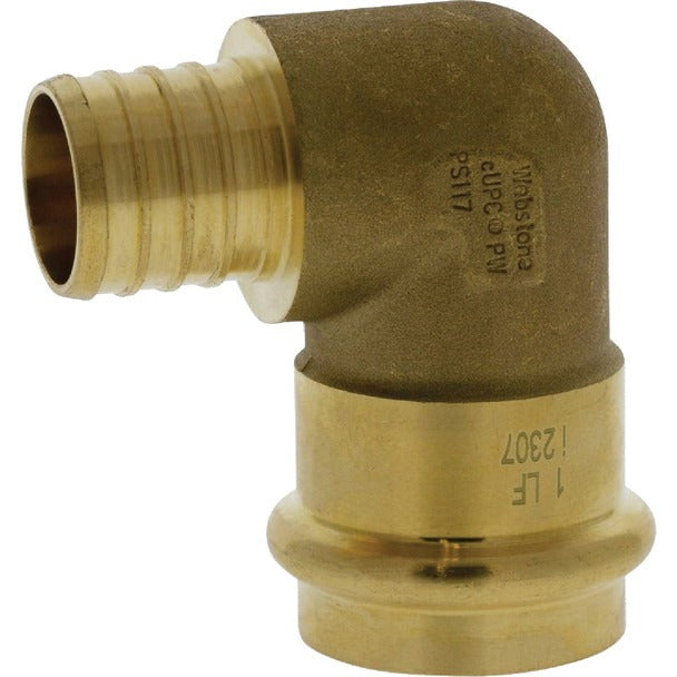 NIBCO Nibco H-16844W 90Â° Transition Elbow 1 inches Press x ASTM F1807 PEX