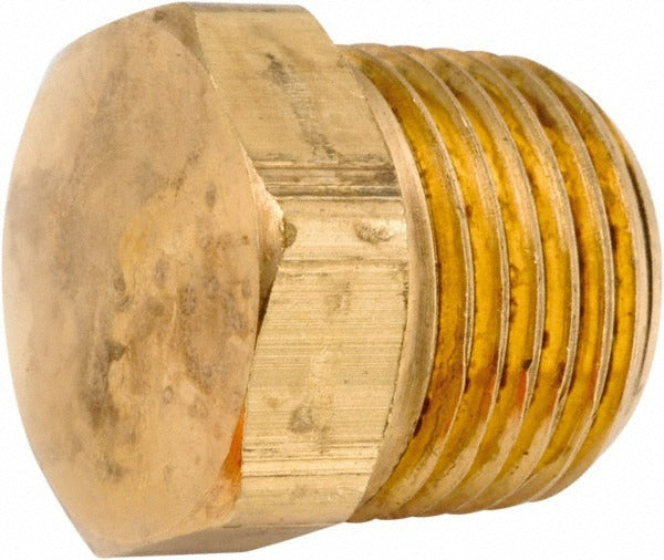 ANDERSON METALS Anderson Metals 756121-02 Hex Plug 1/8-27 Mnpt Brass