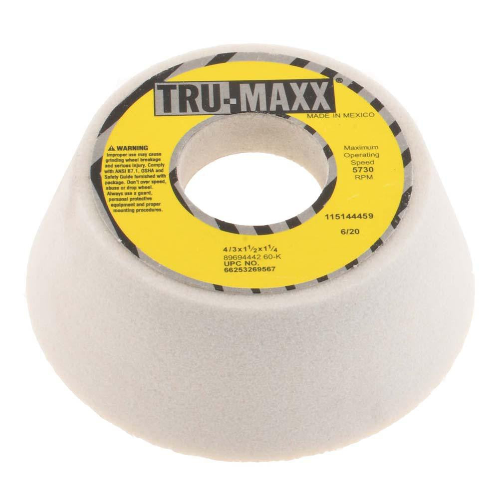 TRU-MAXX Tru-maxx 66253269567 Type 11 Grinding Wheel 4in 60 Grit