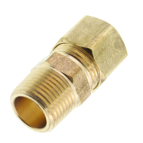 Jones Stephens C74069LF Connector 1/2 Inch OD x 3/8 Inch MIP Compression Lead-Free (68-86)