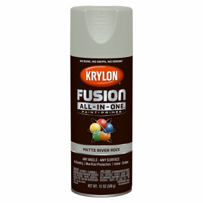 KRYLON Krylon K02794007 Matte Spray Paint Primer 12 Oz River Rock