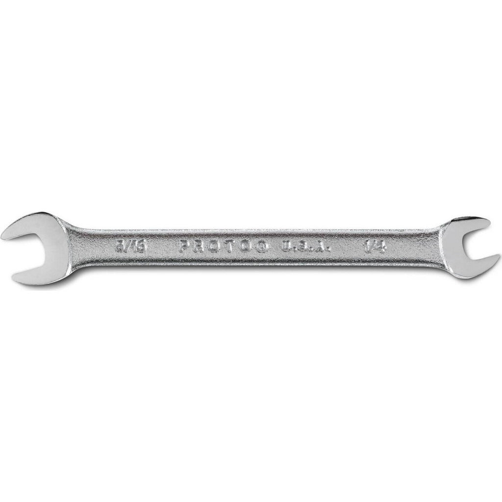 PROTO Proto J3018 Open End Wrench 1/4 X 5/16 in Double End Steel