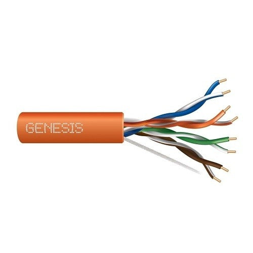 SOUTHWIRE Genesis Cable 63611103 Cat6 Utp Cmp Cable 1000 Ft Orange