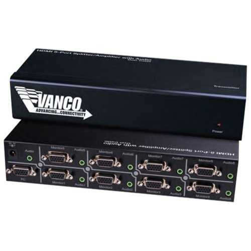 VANCO Vanco 280448 Svga 1x8 Splitter with Audio