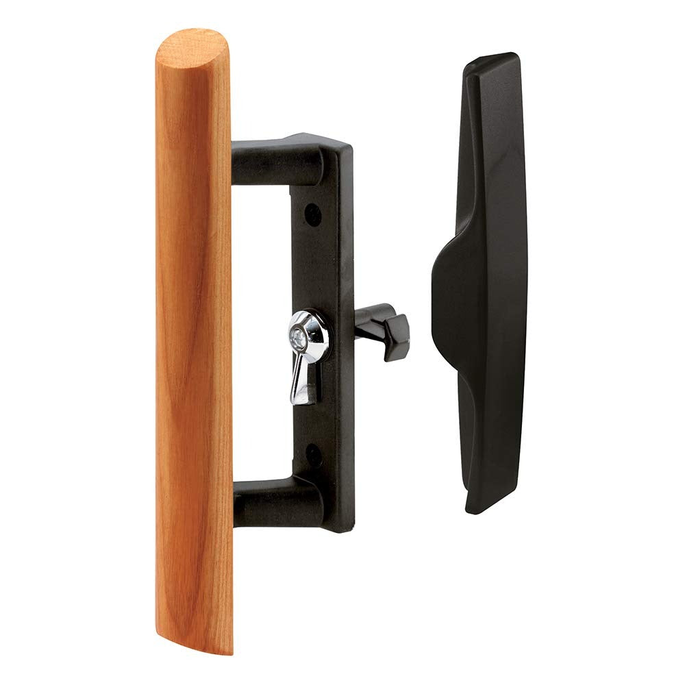 PRIME-LINE Prime-line MP1095 Sliding Door Handle Set Hook Style Black
