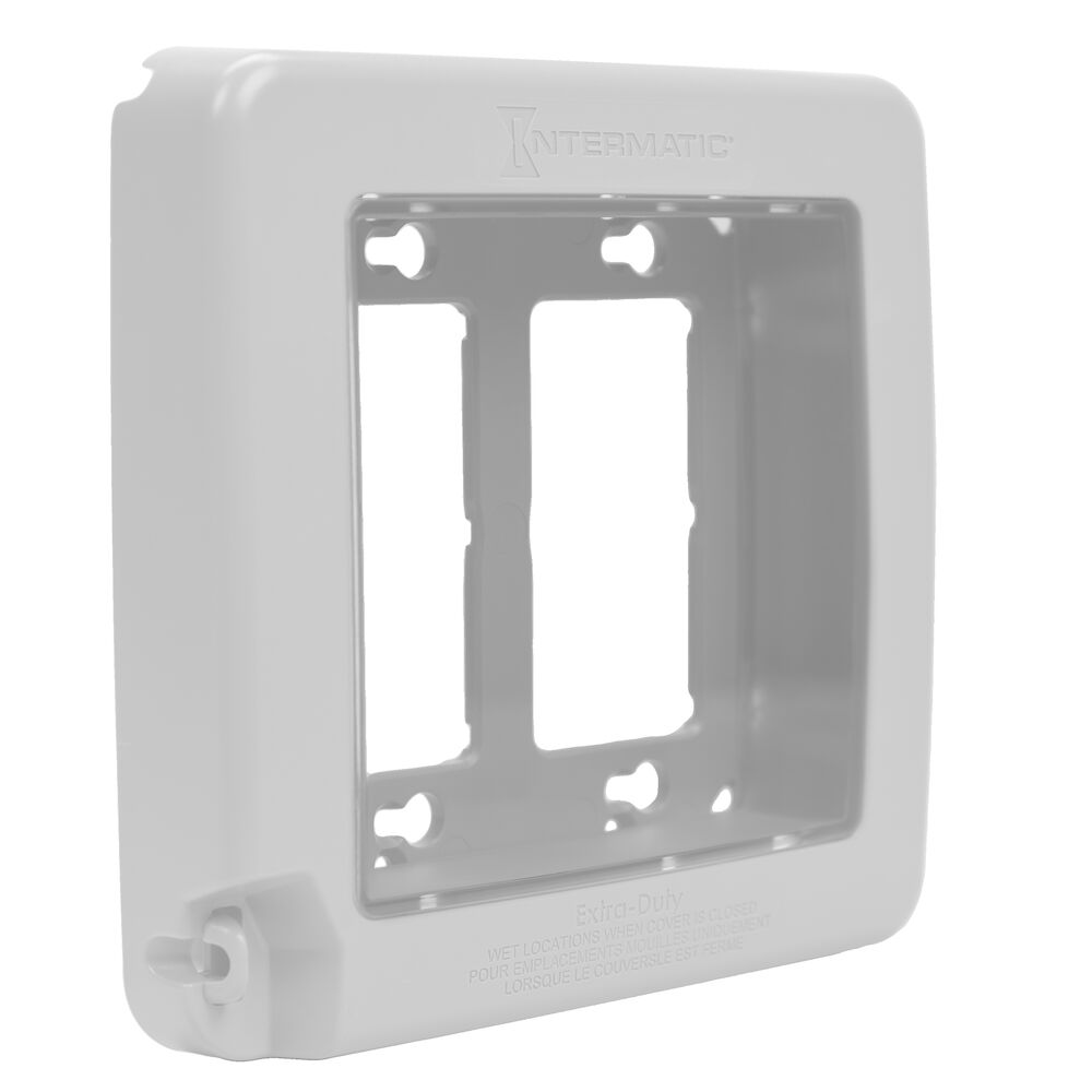 INTERMATIC INTERMATIC WP7200W 2-Gang Waterproof Low-Profile In-Use Cover Vertical White