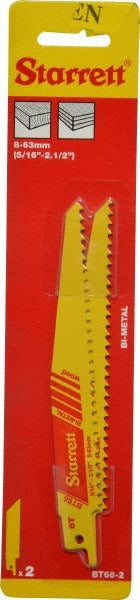 STARRETT Starrett 16985 Bi-metal Reciprocating Saw Blade 6 in 6 Tpi