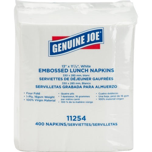 GENUINE JOE Genuine Joe GJO11254 Luncheon Napkins 400 Pack