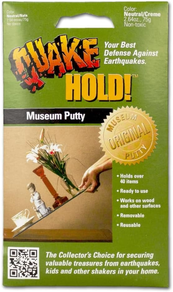 QUAKE HOLD Quakehold! 88111 Museum Putty 2.64 oz
