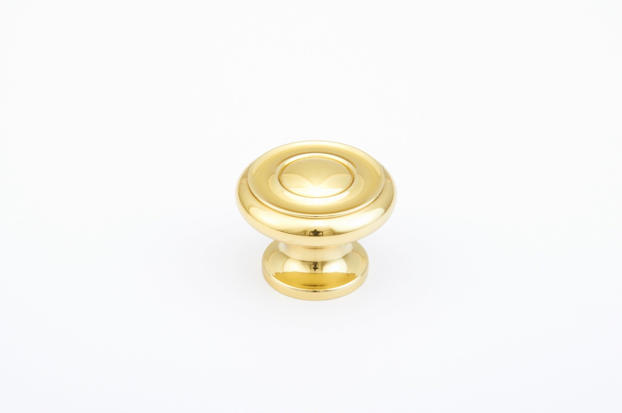 SCHAUB Schaub 704-03 Colonial Cabinet Knob Bright Brass 1.5 in