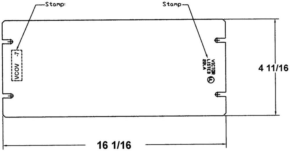 VICTOR Victor VCOVFL-7 7G Rough-House Cover Blank 7-Gang