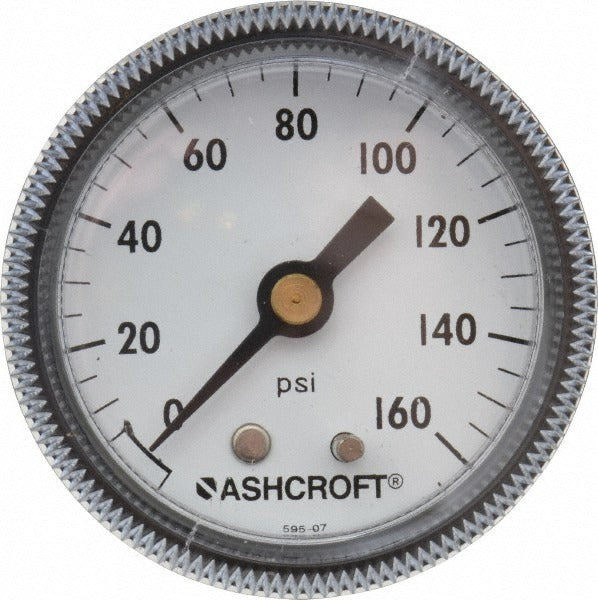 ASHCROFT Ashcroft 662876000555 Pressure Gauge 0-160 Psi 2in Dial
