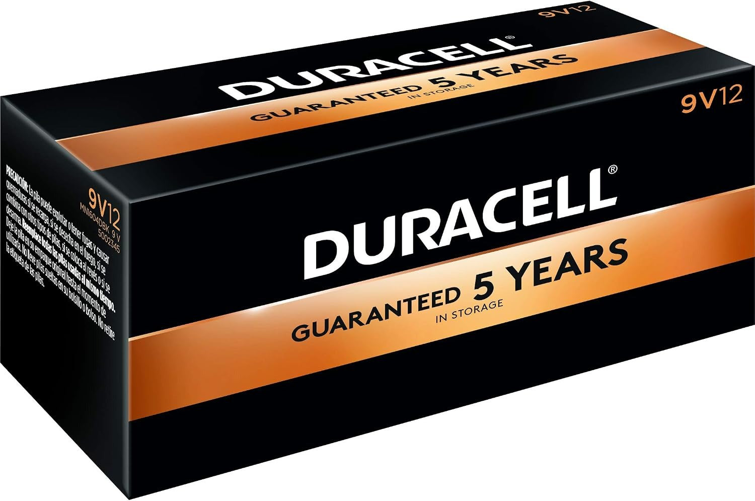 DURACELL Duracell MN1604BKD CopperTop 9V Alkaline Battery (12 Pack)