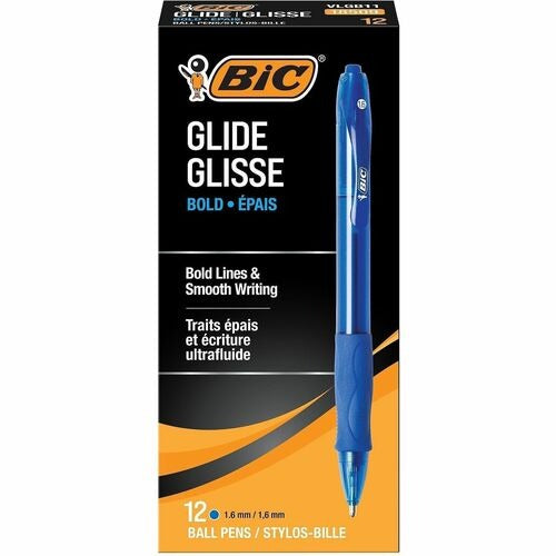 BIC Bic BICVLGB11BE Velocity Ballpoint Pen Bold Blue Dozen