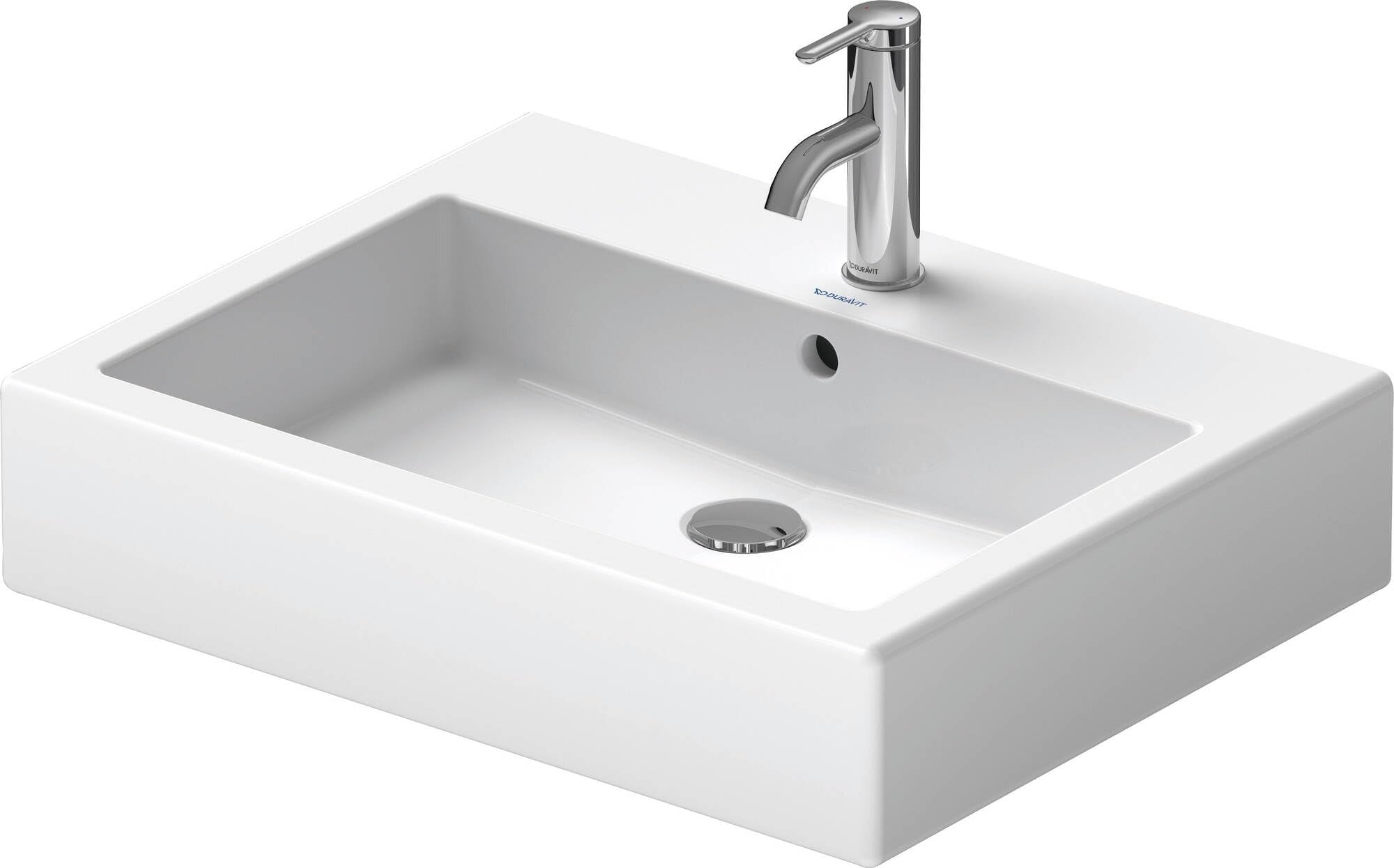 DURAVIT Duravit 454600027 Vero 24 x 18 1H Ceramic Wall-Mounted Rectangular Vessel Lavatory (0454600027)