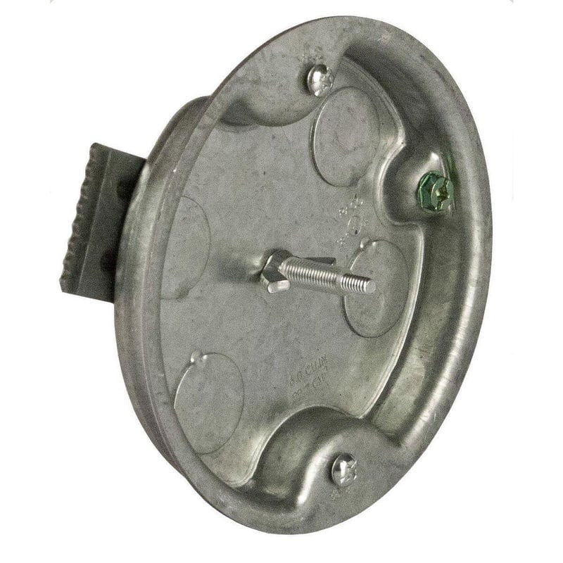 MULTIPLE MULTIPLE 297 4 Inch Round Ceiling Rated Box 1/2 Inch Deep Old Work