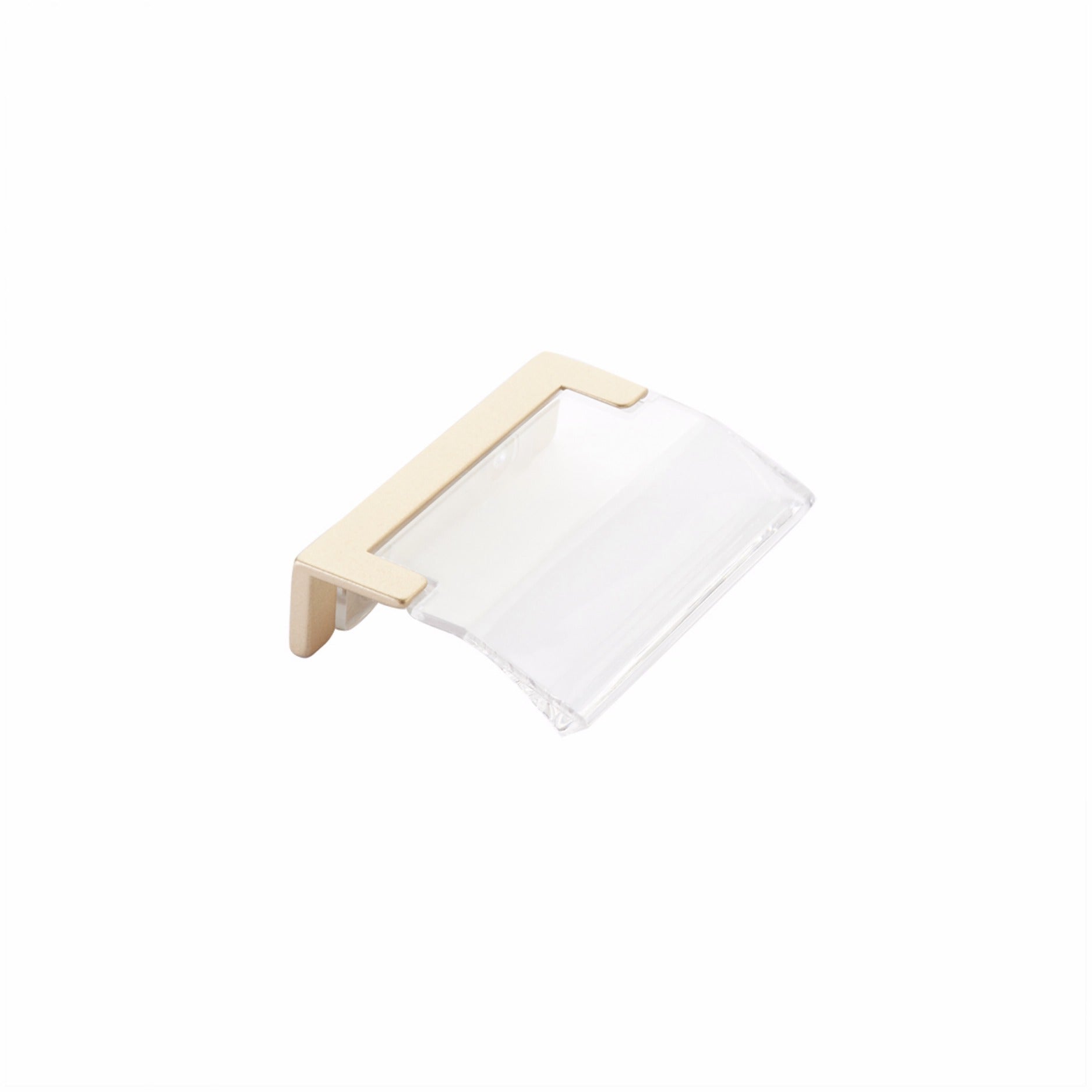 SCHAUB Schaub 323-SSB-CL Cabinet Edge Pull Positano Arch Satin Brass