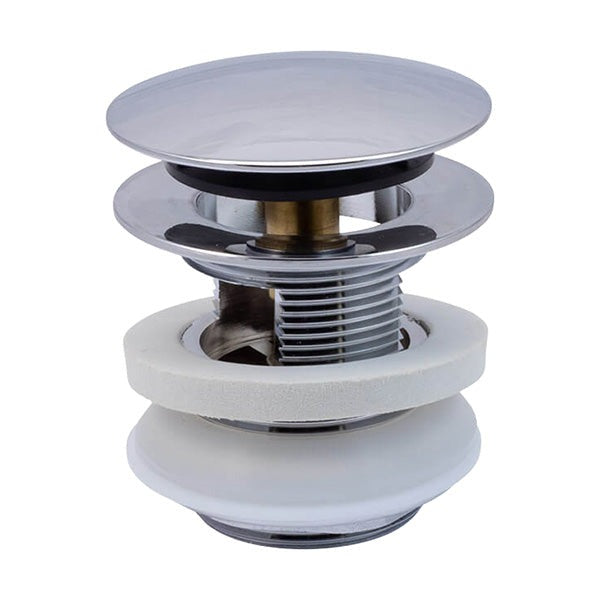 MOUNTAIN PLUMBING Mountain Plumbing BDWOF-ST/WH Ez-Click Bath Tub Drain With Overflow (Drain Tube Not Included)