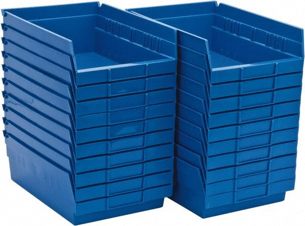 QUANTUM STORAGE SYSTEMS Quantum Storage QSB107BLCS Hopper Shelf Bin Blue 20-pack