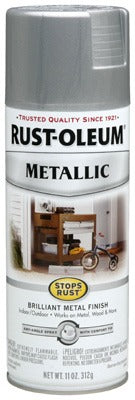 RUST-OLEUM Rust-oleum 7271-830 Metallic Silver Spray Paint 11 Oz