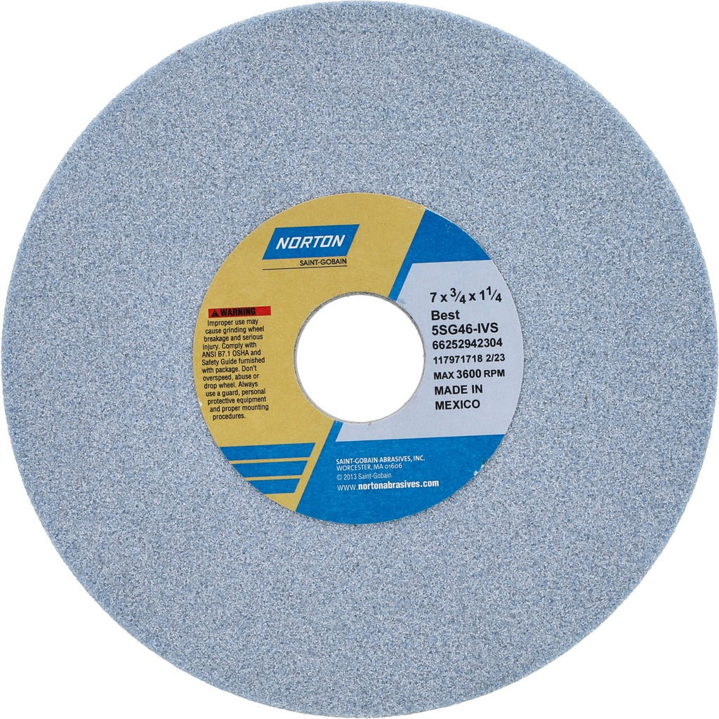 NORTON Norton 66252942304 Surface Grinding Wheel 46 Grit 7 in