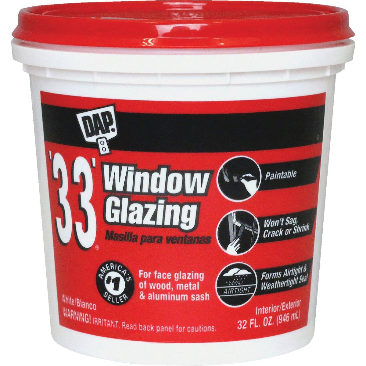 DAP Dap 7079812122 Window Glazing Compound 32 Oz