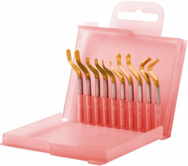 SHAVIV Shaviv 155-00259 Hand Deburring Tool Set 12 Pc Hss
