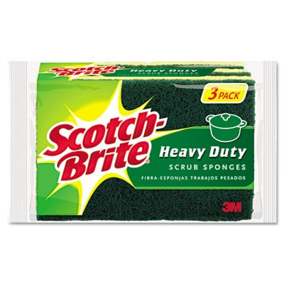 3M 3M MMMHD3 Heavy Duty Scrub Sponge Pack of 3 HD-3